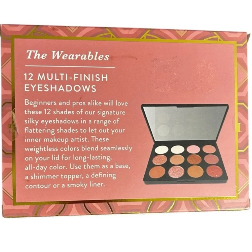 NEW Laura Geller The Wearables eye shadow x12 Palette vibrant pigment